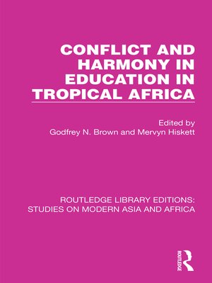 cover image of Conflict and Harmony in Education in Tropical Africa